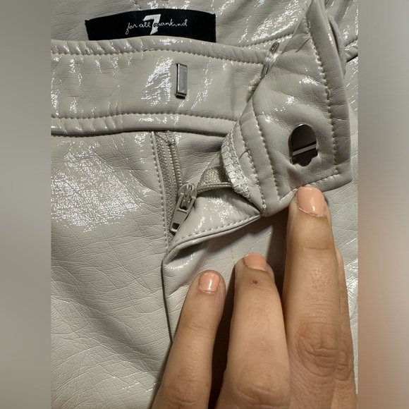 7 For All Mankind Faux Leather Trousers & Vest - Picture 4 of 13